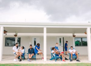 blue chairs